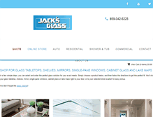 Tablet Screenshot of jacksglass-shop.com